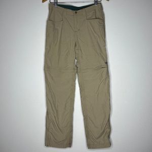 Outdoor Research Solitaire Khaki Nylon UPF Convertible Hiking Pants Camping XS